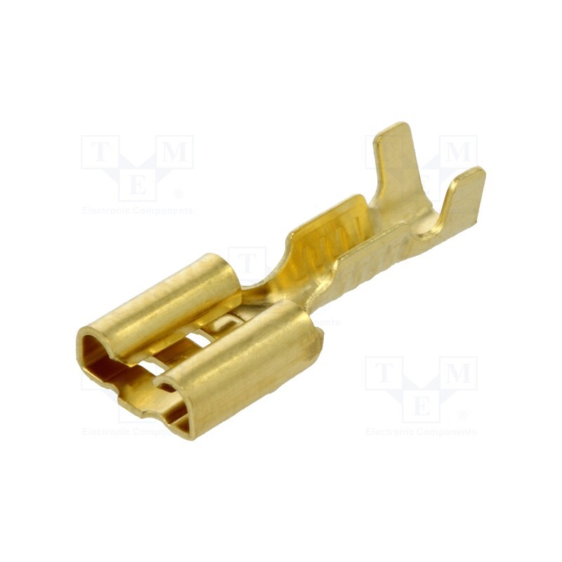 50 pcs : BM 01190 - Terminal: flat, 6.3mm, 0.8mm, female, 0.5÷1mm2, crimped, for cable