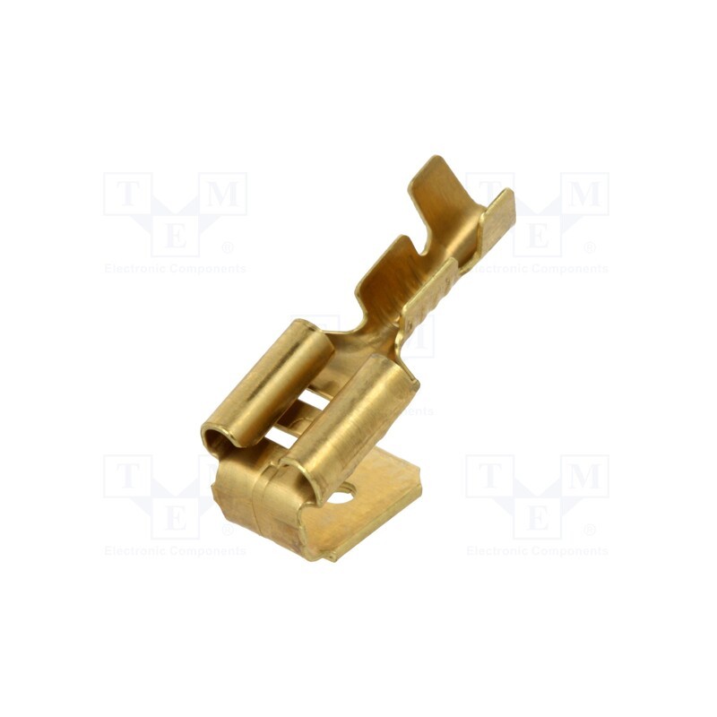 50 pcs : BM 01198 - Terminal: flat, 6.3mm, 0.8mm, female/male, 0.5÷1mm2, crimped, brass