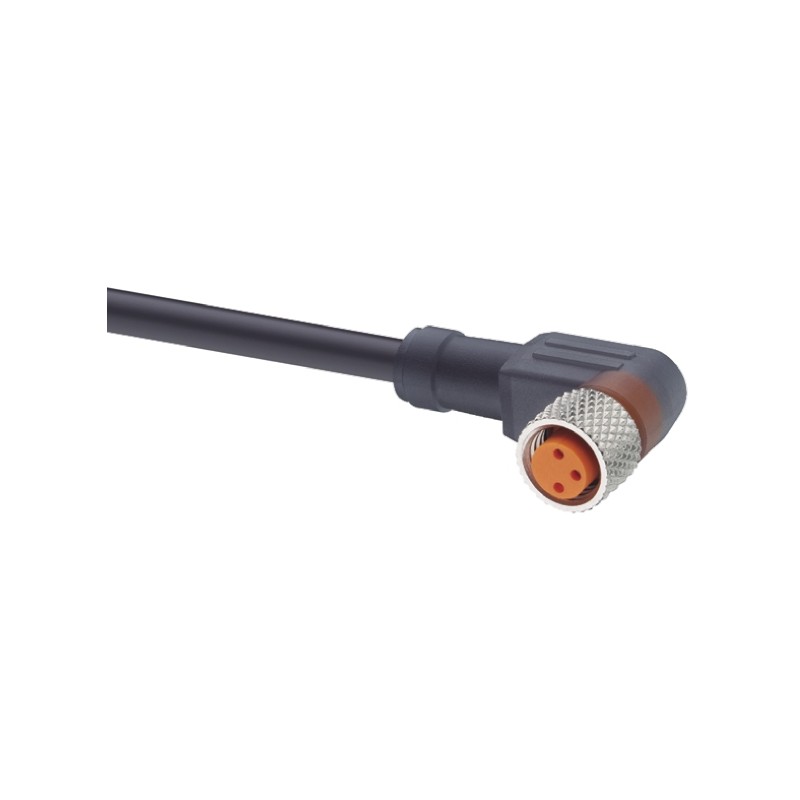 1 pcs - Lumberg Automation Right Angle Female 4 way M8 to Unterminated Sensor Actuator Cable, 2m