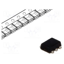 10 pcs : RCLAMP0502A.TCT - Diode: diode arrays, 6V, 3A, 50W, bidirectional, SOT666, Ch: 2
