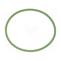 10 pcs : 52122060 - O-ring gasket, FKM, Thk: 2mm, Øint: 46mm, M50, green, -20÷200°C