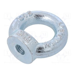 10 pcs : NZU12 - Lifting eye nut, eye, M12, steel, Plating: zinc, DIN 582, 30mm