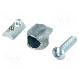10 pcs : 099A0630S01 - Mounting coupler, for profiles, Width of the groove: 6mm