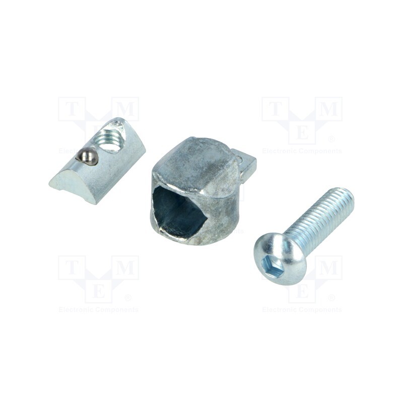 10 pcs : 099A0630S01 - Mounting coupler, for profiles, Width of the groove: 6mm