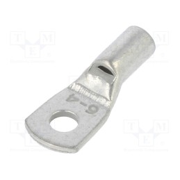 10 pcs : BM 013191 - Tip: ring tube, M4, 6mm2, crimped, for cable, straight, tinned