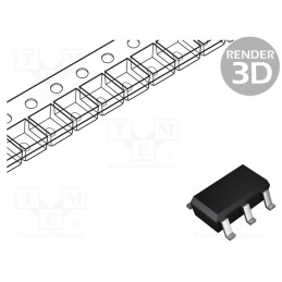 10 pcs : SI3457CDV-T1-GE3 - Transistor: P-MOSFET, unipolar, -30V, -4.1A, 2W, TSOP6