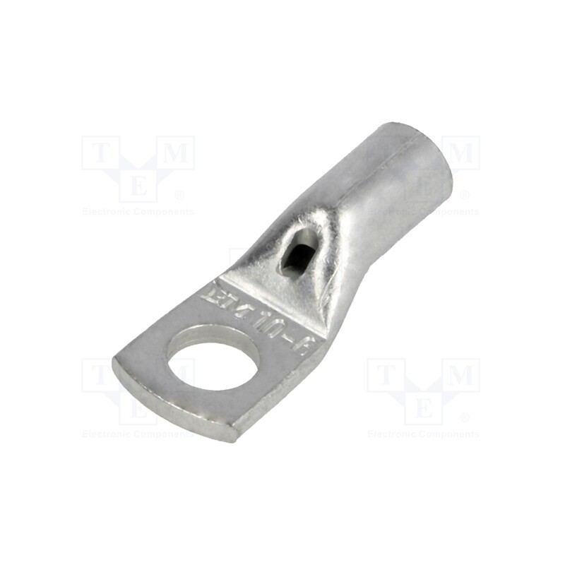 20 pcs : BM 01431 - Tip: ring tube, M6, 10mm2, crimped, for cable, non-insulated, 6.3mm