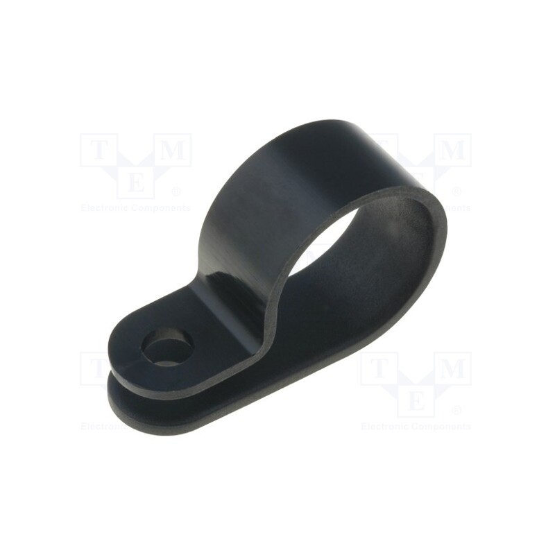 50 pcs : 211-60008 - Fixing clamp, Cable P-clips, ØBundle : 16mm, W: 10mm, polyamide
