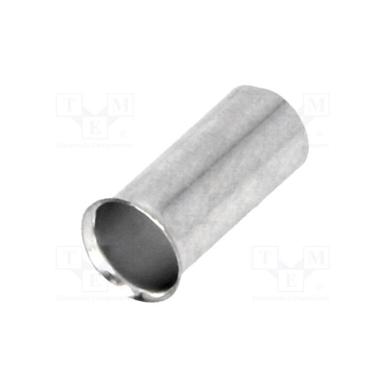 50 pcs : BM 01514 - Tip: bootlace ferrule, non-insulated, copper, 16mm2, 15mm, tinned