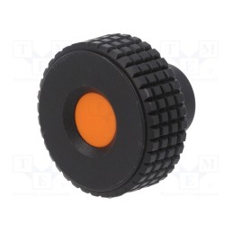 10 pcs : MBT.30 B-M6-C2 - Knob, Ø: 31mm, Int.thread: M6, 12mm, H: 24mm, technopolymer PP, MBT-B