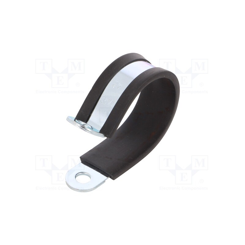 10 pcs : LKD14220 - Fixing clamp, ØBundle : 42mm, W: 20mm, steel, Cover material: EPDM