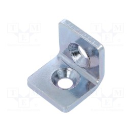 10 pcs : GN 967-20-20-L-1-ZB - Angle bracket, for profiles, W: 20mm, H: 20mm, L: 20mm, steel, steel