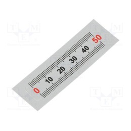10 pcs : GN 711-KUS-50-W-L - Ruler, figures horizontally arranged,self-adhesive, W: 11mm