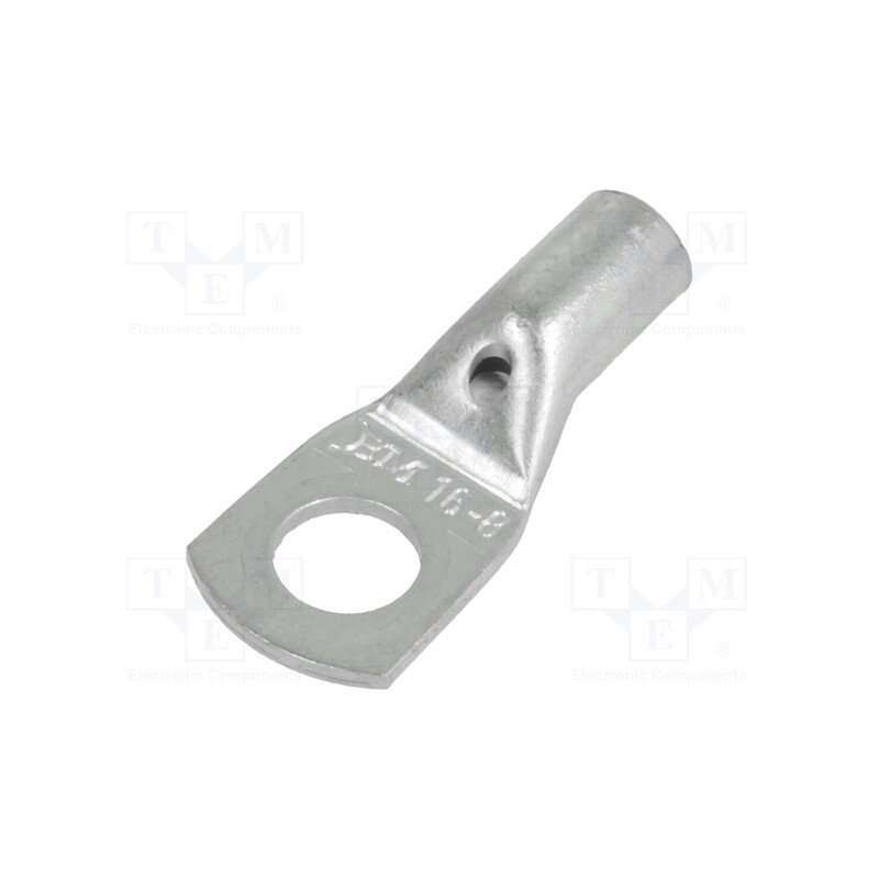 20 pcs : BM 01537 - Tip: ring tube, M8, 16mm2, crimped, for cable, non-insulated, 8.5mm