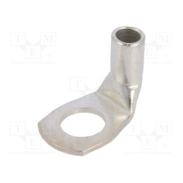 10 pcs : BM 015439 - Tip: ring tube, M10, 16mm2, crimped, for cable, angled 90°, tinned