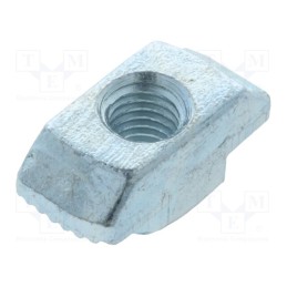 50 pcs : 096H08530 - Nut, for profiles, Width of the groove: 8mm, steel, zinc, T-slot