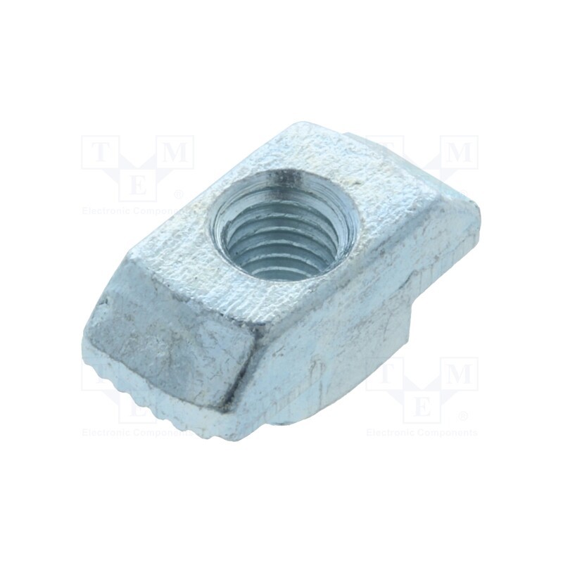 50 pcs : 096H08530 - Nut, for profiles, Width of the groove: 8mm, steel, zinc, T-slot
