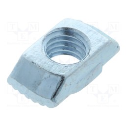 50 pcs : 096H10817 - Nut, for profiles, Width of the groove: 10mm, steel, zinc, T-slot