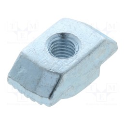 50 pcs : 096H10530 - Nut, for profiles, Width of the groove: 10mm, steel, zinc, T-slot