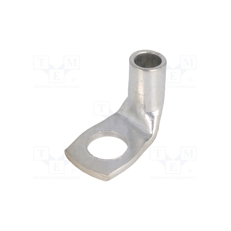 10 pcs : BM 016439 - Tip: ring tube, M10, 25mm2, crimped, for cable, angled 90°, tinned