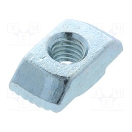 50 pcs : 096H10617 - Nut, for profiles, Width of the groove: 10mm, steel, zinc, T-slot
