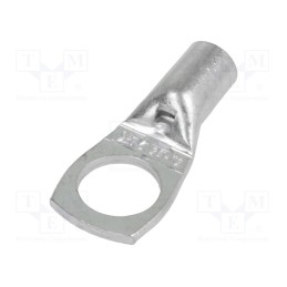 10 pcs : BM 01649 - Tip: ring tube, M12, 25mm2, crimped, for cable, non-insulated, 13mm