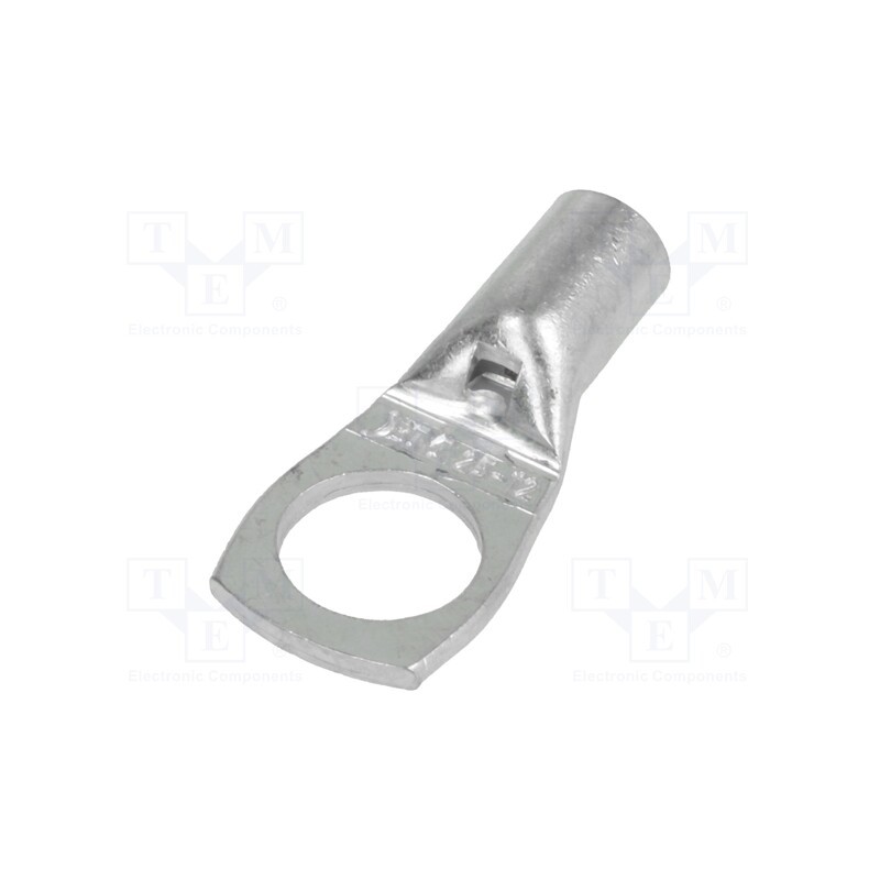 10 pcs : BM 01649 - Tip: ring tube, M12, 25mm2, crimped, for cable, non-insulated, 13mm