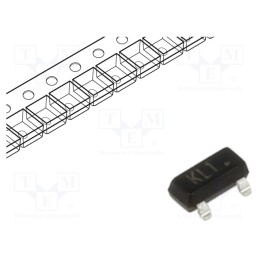 50 pcs : BCW68G-TP - Transistor: PNP, bipolar, 45V, 0.8A, 330mW, SOT23