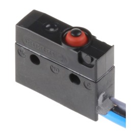1 pcs - ZF Button Micro Switch, Pre-wired Terminal, 10.1 A @ 250 V ac, SPDT, IP6K7