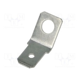 50 pcs : BM 02005 - Terminal: flat, 6.3mm, 0.8mm, male, M4, non-insulated, screw, brass