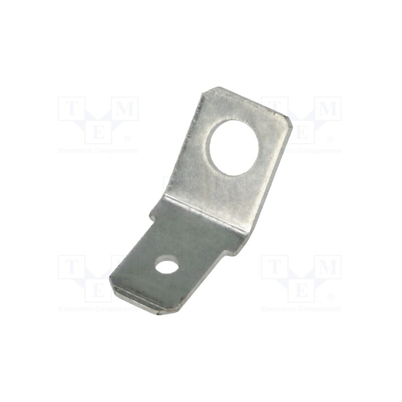 50 pcs : BM 02005 - Terminal: flat, 6.3mm, 0.8mm, male, M4, non-insulated, screw, brass