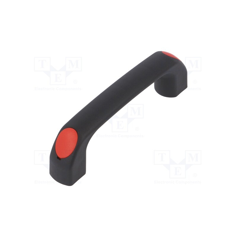 10 pcs : 4.444.001-03 - Handle, polyamide, black, H: 34mm, L: 120mm, W: 18mm, 530N