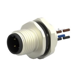 1 pcs - TE Connectivity Straight Male 4 way M12 to Unterminated Sensor Actuator Cable, 200mm
