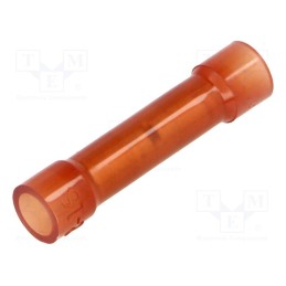 20 pcs : BM 80160 - Tip: butt splice, insulated, copper, 0.25÷1.5mm2, tinned, crimped