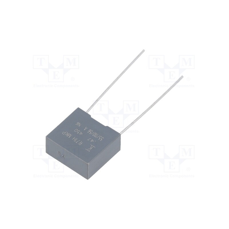 20 pcs : R71XF347050H0M - Capacitor: polypropylene, 470nF, 13x12x6mm, THT, ±20%, 10mm, 450VDC