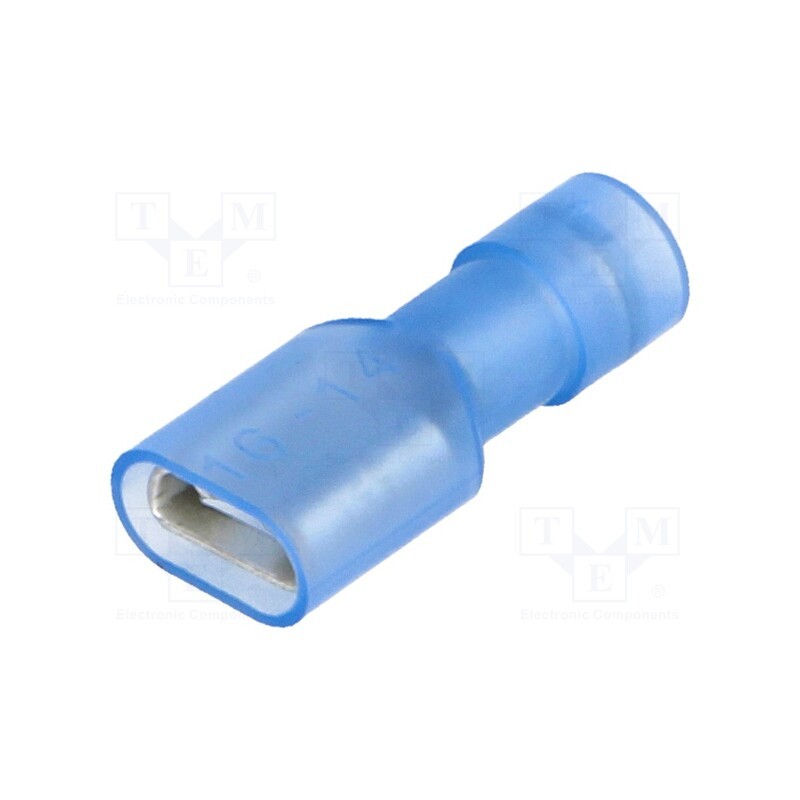 20 pcs : BM 80291 - Terminal: flat, 6.3mm, 0.8mm, female, 1.5÷2.5mm2, crimped, tinned