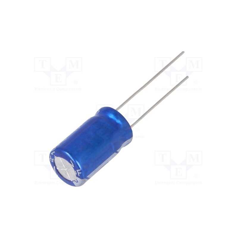 50 pcs : JRG1A122M05001000200000B - Capacitor: electrolytic, THT, 1200uF, 10VDC, Ø10x20mm, Pitch: 5mm