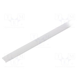 10 pcs : B17064F_1 - Cover for LED profiles, white, 1m, KA-11, push-in