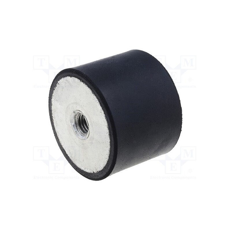 10 pcs : DVA.5-40-30-M8-55 - Vibroisolation foot, Ø: 40mm, H: 30mm, Shore hardness: 55±5, 1600N