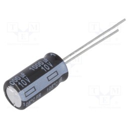 20 pcs : EEUFR1A102L - Capacitor: electrolytic, low ESR, THT, 1000uF, 10VDC, Ø8x15mm, ±20%