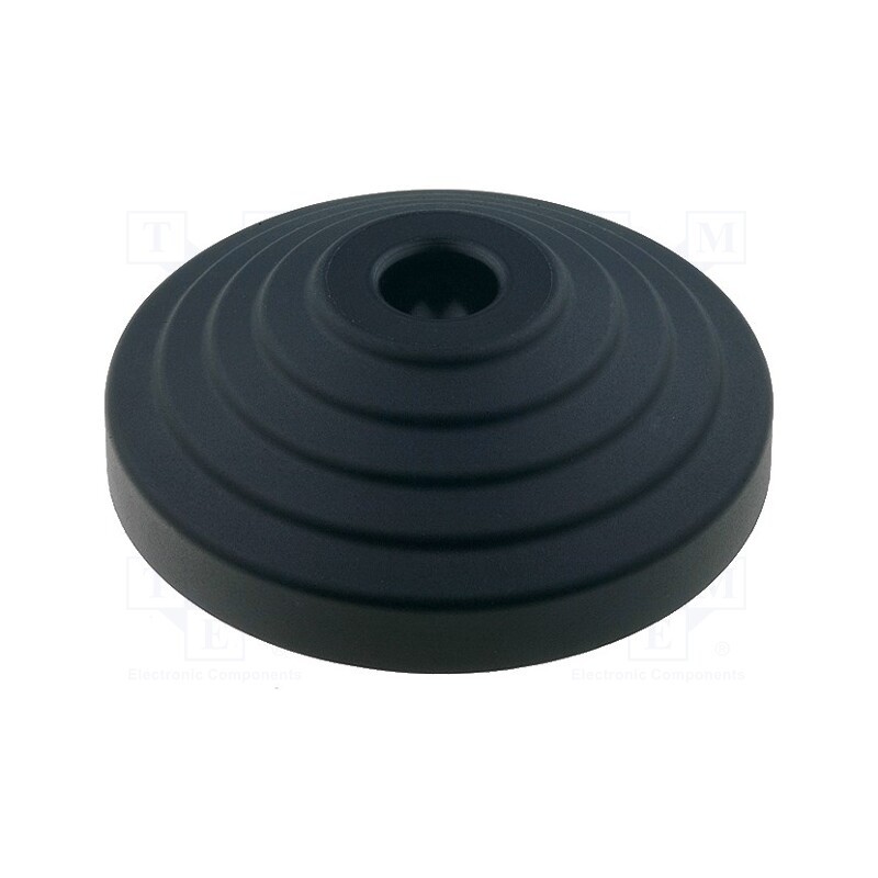 10 pcs : LV.A-80-14 - Foot, Base dia: 80mm, polyamide, H: 24mm, Mount.hole diam: 14mm
