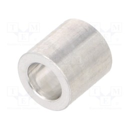 20 pcs : 3310/6,2X10 - Spacer sleeve, 10mm, cylindrical, aluminium, Out.diam: 10mm