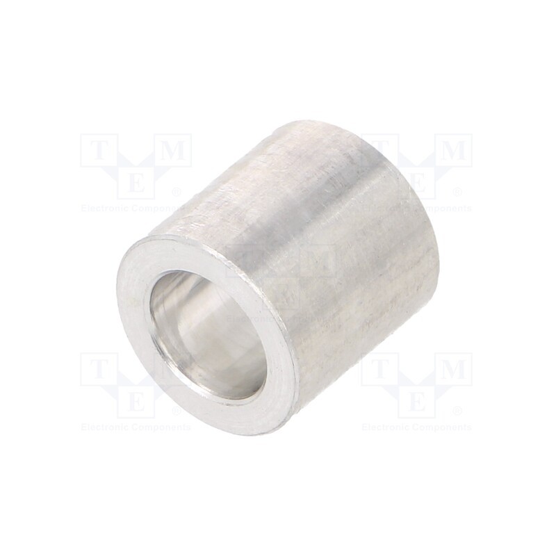 20 pcs : 3310/6,2X10 - Spacer sleeve, 10mm, cylindrical, aluminium, Out.diam: 10mm