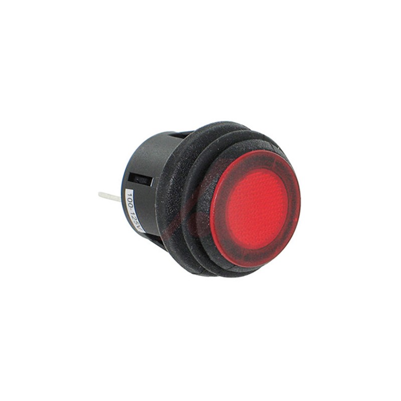 1 pcs - ZF Illuminated Push Button Switch, On-None-Off, Panel Mount, 20.2mm Cutout, SPST, IP65