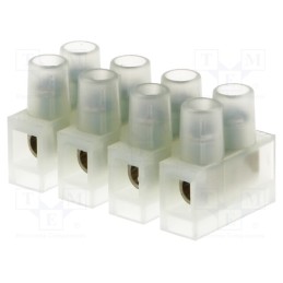 20 pcs : BM 92CS4 - Terminal block, screw terminal, 2.5mm2, 250V, ways: 4, terminals: 8