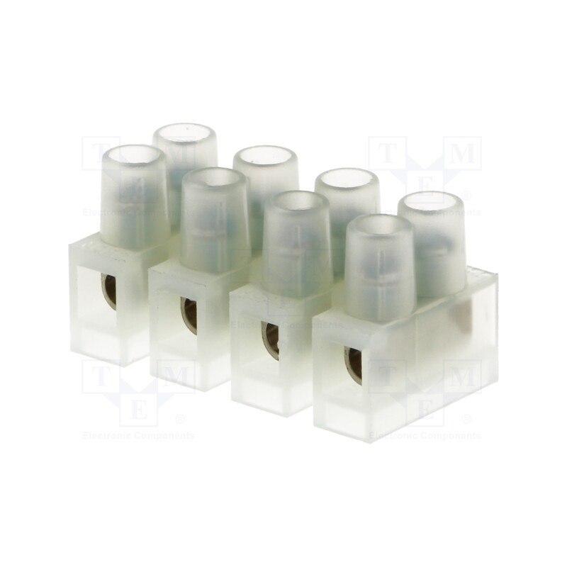 20 pcs : BM 92CS4 - Terminal block, screw terminal, 2.5mm2, 250V, ways: 4, terminals: 8