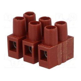 20 pcs : BM 92FS3 - Terminal block, screw terminal, 2.5mm2, 250V, ways: 3, terminals: 6