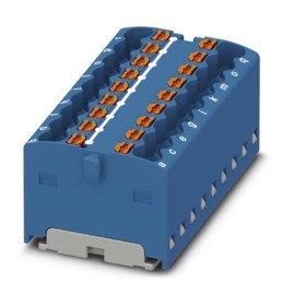 20 pcs - Phoenix Contact Distribution Block, 18 Way, 2.5mm², 17.5A, 450 V, Blue