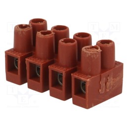 20 pcs : BM 92FS4 - Terminal block, screw terminal, 2.5mm2, 250V, ways: 4, terminals: 8