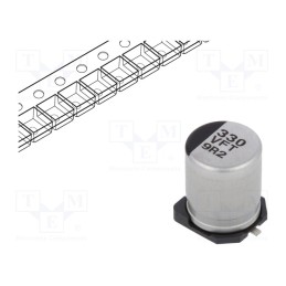 10 pcs : EEEFT1V331AP - Capacitor: electrolytic, low ESR, SMD, 330uF, 35VDC, Ø8x10.2mm